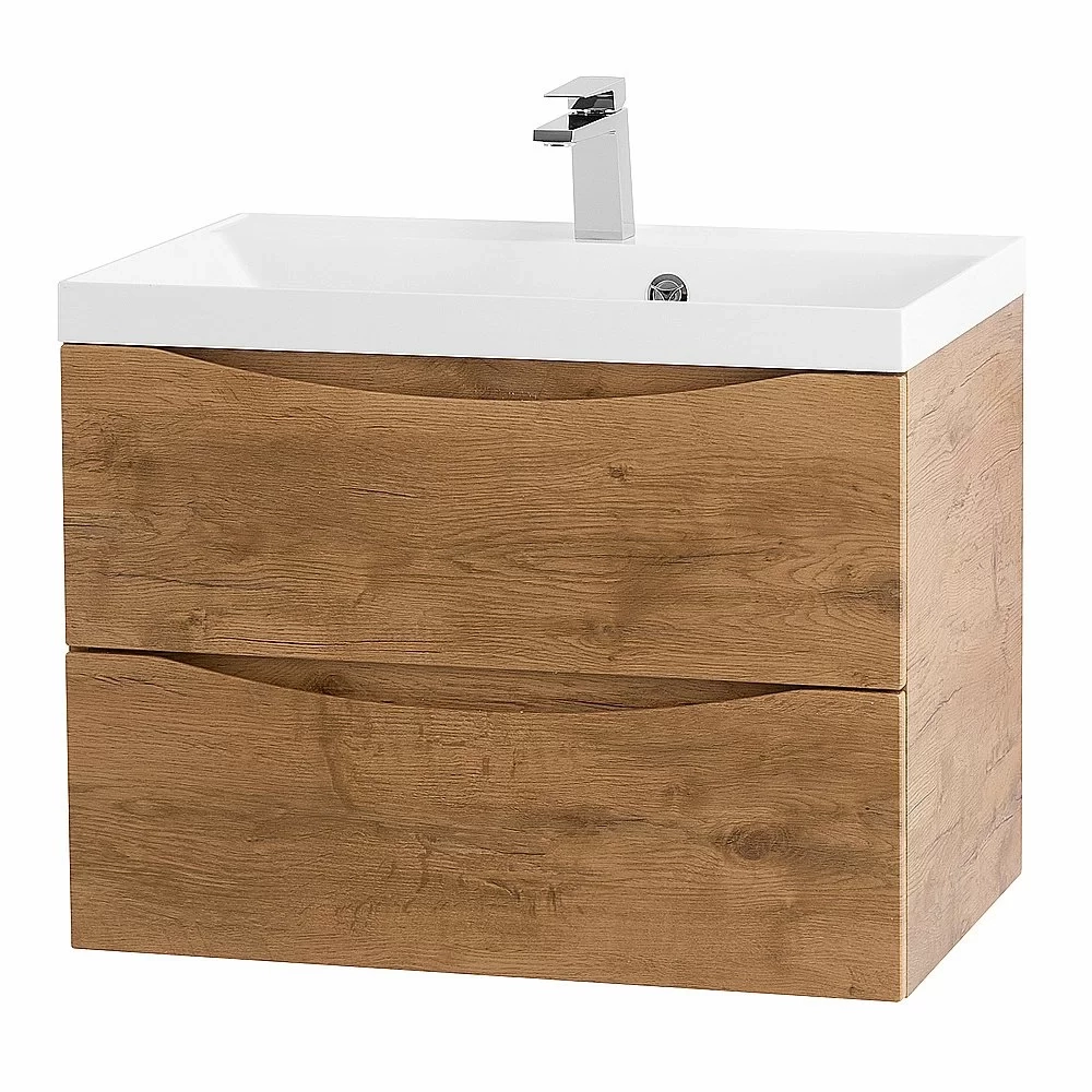 Тумба с раковиной Belbagno MARINO 75 подвесная Rovere Nature