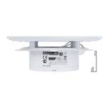 Вытяжной тонкий вентилятор для ванн ММ-Р 06 стекло прямое 90 м³/час с обратным клапаном белый глянец