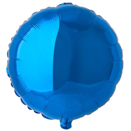 Шар "Синий круг металлик" 46 см