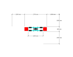 Уличный тренажер Лыжник двойной