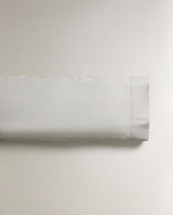 Zara Home - Атласная наволочка с подолом (300 нитей) 80x80 см