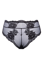 Трусики-бразилиана Allure из эластичного кружевного полотна (Размер: 36) (Цвет: черный)