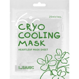 Тканевая маска с экстрактом хауттюйнии L.SANIC Cryo Cooling Heartleaf Mask Pack