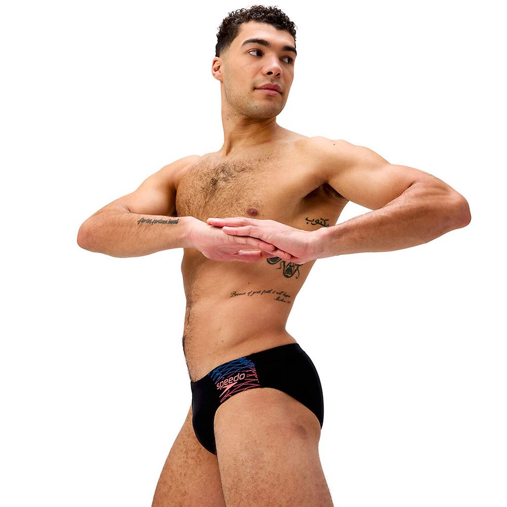Плавки SPEEDO Medley Logo 7сm Brief, 8-0973918964, р.34 (рос.50), нейлон, эластан.черный