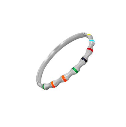 Браслет Бамбук с эмалью макси