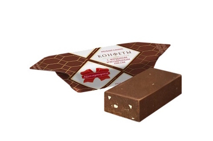 Конфеты "Коммунарка" с дробленым фундуком и воздушным рисом