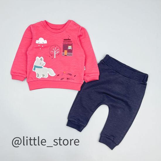 Комплект из футера Малина/графит