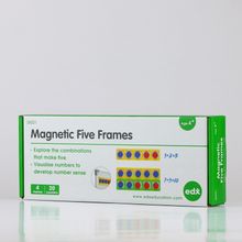 Счетное поле &quot;5&quot; магнитное 4 шт., 20 2-х цветных счетных фишек