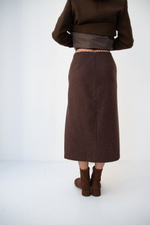 Юбка из шерсти с воланом GLORY