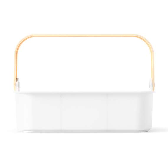 Органайзер bellwood, 35х13 см, белый/натуральное дерево