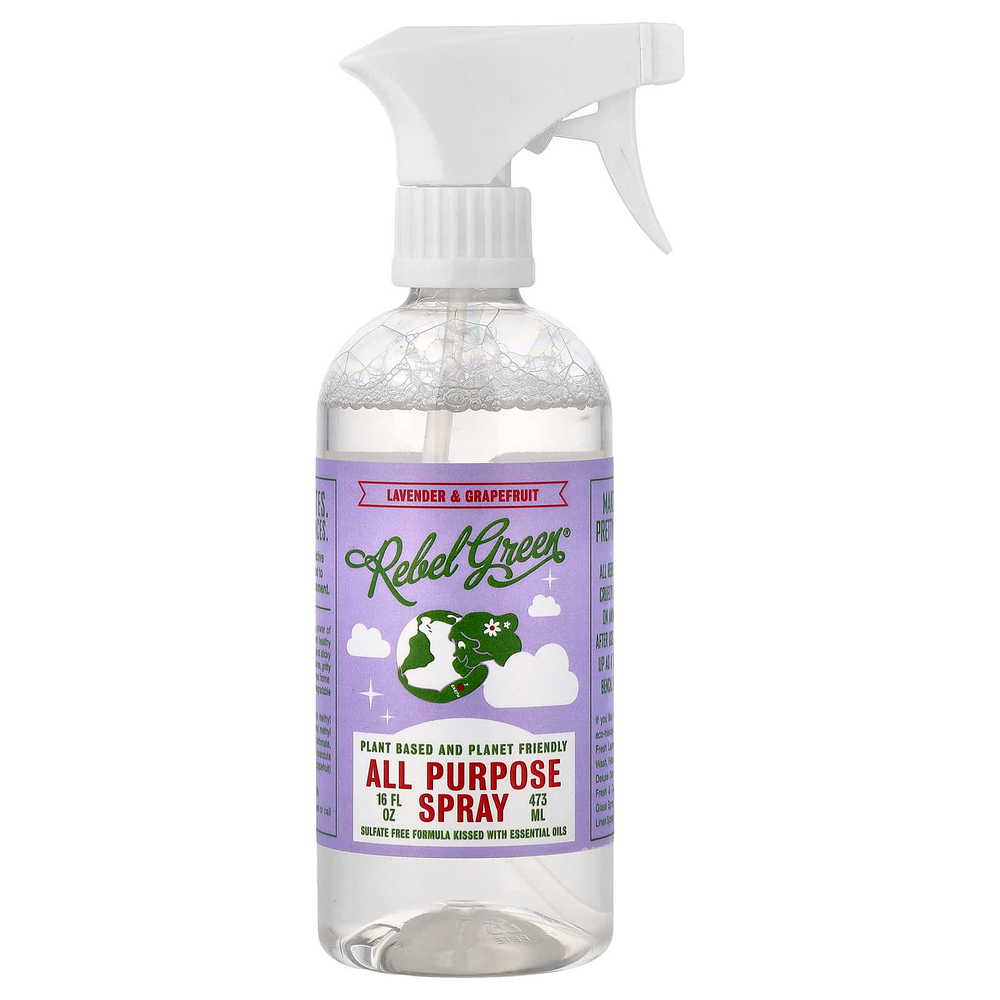 Rebel Green, Универсальный спрей, лаванда и грейпфрут, 473 мл (16 жидк. унц.)