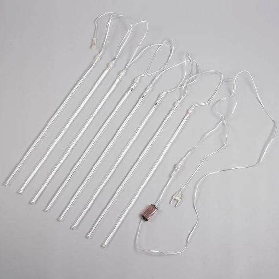 Гирлянда Сосульки 2.5×0.5 м., IP65, прозрачная нить, 288 мульти LED с эффектом стекания, 12 В., Luazon Lighting (5248336)