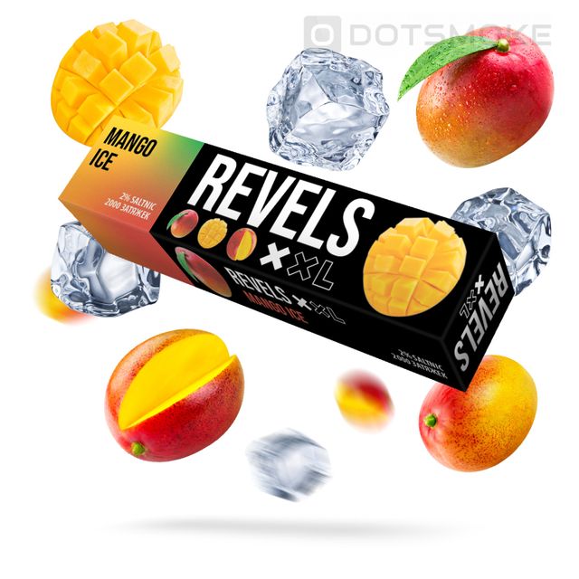 Одноразовый Pod Revels XXL - Mango Ice (2000 затяжек)