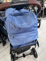 Коляска прогулочная Babalo 2023 Синий белая рама