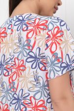 Платье "Малика" (цветы на белом) П5977 LT Collection