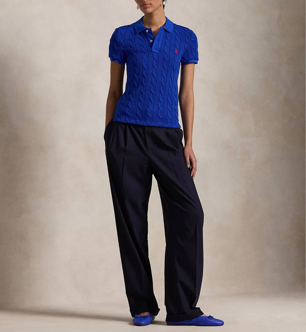 Футболка-поло с косичкой от Polo Ralph Lauren