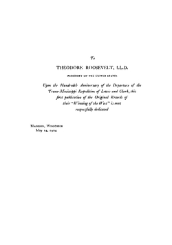 Original journals of the Lewis and Clark Expedition, 1804-1806. Volume 1. Part 1 | Meriwether Lewis