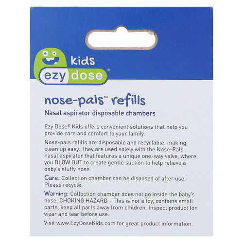 Ezy Dose, Kids, сменные капсулы Nose-Pals, 10 одноразовых стаканов