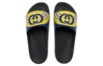 GUCCI Gucci Pursuit GG Printing Color Matching Casual Fashion Sandals Men's Blue and Yellow