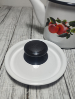 Чайник 1л цил белый  Персики 42704-072/4