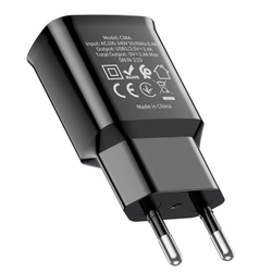 Сетевое зарядное устройство 2-USB 2.4А Hoco C88A Чёрный