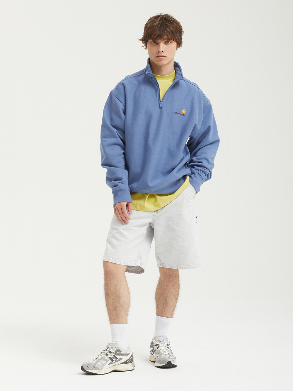 Мужская Толстовка Half Zip American Script