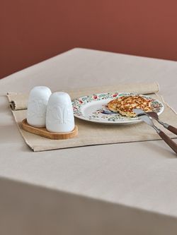 Набор для соли и перца Birds of Paradise на деревянной подставке