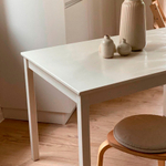 Стол кухонный IKEA INGO 75х75 из массива сосны, белый