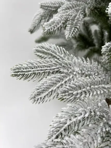 Ель Полярная заснеженная, 100% литая хвоя, 230 см., Black Box (74636)