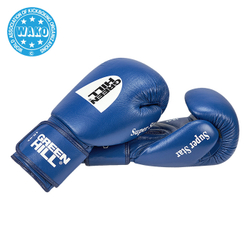 BGS-1213w Кикбоксерские перчатки Super Star WAKO Approved синие