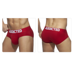 Мужские трусы брифы красные Addicted AD2076-8