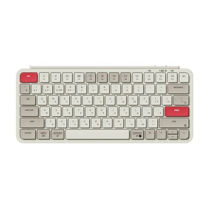 Беспроводная ультратонкая клавиатура Keychron B1 Pro, 77 клавиш, ножничные переключатели, цвет Retro Red (B1P-K13)