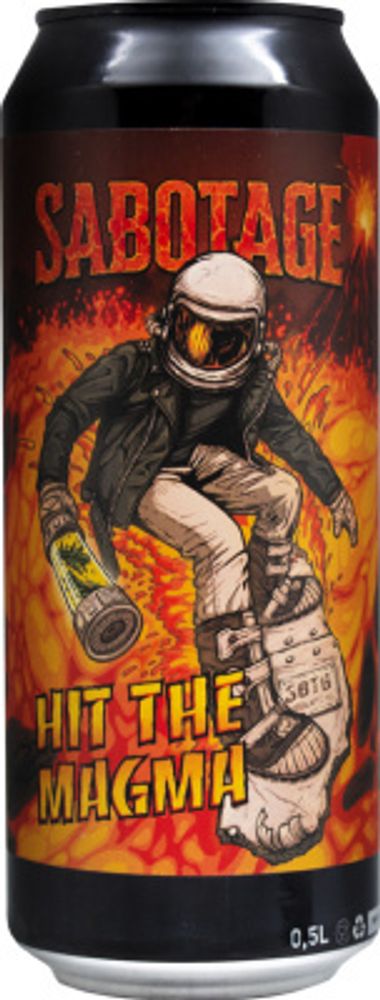 Пиво Саботаж Хит Зе Магма / Sabotage Hit The Magma 0.45 - банка