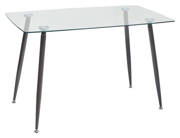 Стол стеклянный прямоугольный RON 120 прозрачный (120 х 70 см.)