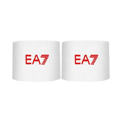 EA7 Wristband 2 Pack - White, Red