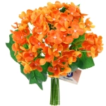 Цветок искусственный «Natur» 28см Гортензия оранжевая