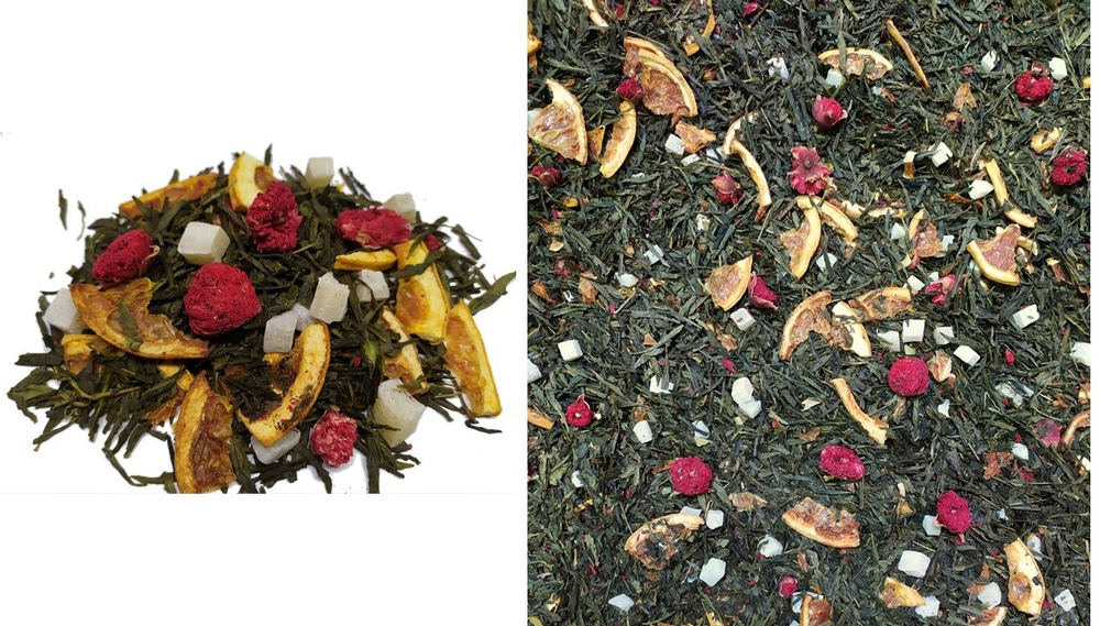 7790D Чай зеленый ароматизированный ЭЛИТНАЯ коллекция "Яркие тропики"