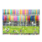 Ручка гелевая, Basir, цветные чернила, серия "Спорт", ароматизированная с блёстками, 60 шт