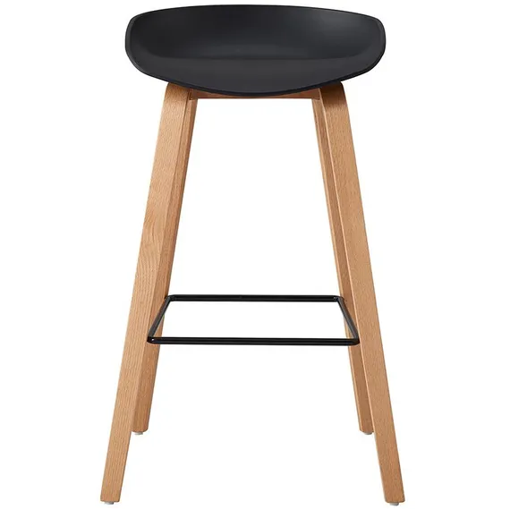 Барный стул Hey с черным пластиковым сиденьем | Купить в Hallberg.ru