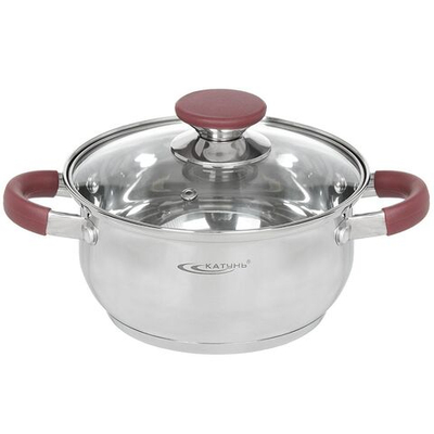 Кастрюля нерж, 2 л, с крыш, Катунь, Берта, КТ15-D-18, индукц