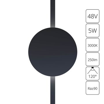 Магнитный трековый светодиодный светильник 5W 3000K A1163PL-1BK чёрный Rapid Arte Lamp