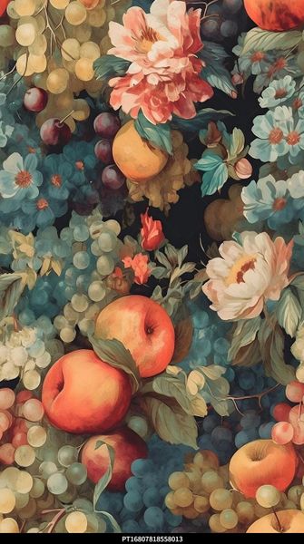 ПРЕДЗАКАЗ, ЯБЛОКИ И ВИНОГРАД, 100% хлопок 1