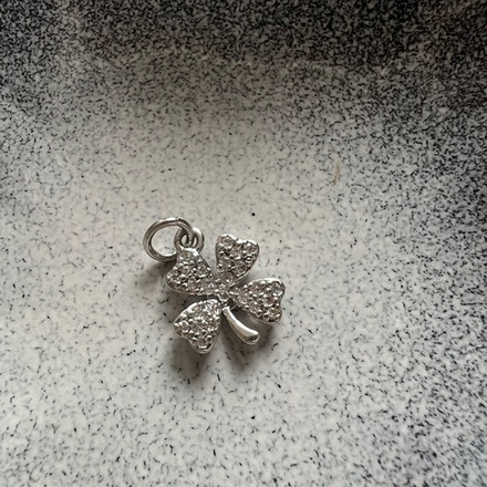 Подвеска четырёхлистный клевер. Фурнитура для изготовления украшений и аксессуаров.