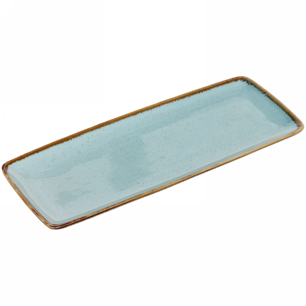 Блюдо керамическое «Tiffany Blue» 31*12*2см