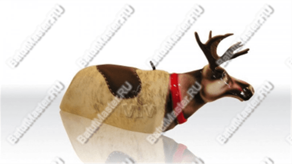 Надувной аттракцион Родео, олень+батут, "Северный олень", круглый, 6*6*3 м