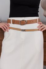 ТОНКИЙ РЕМЕНЬ С ЗАМОЧКОМ BEIGE|NUDE