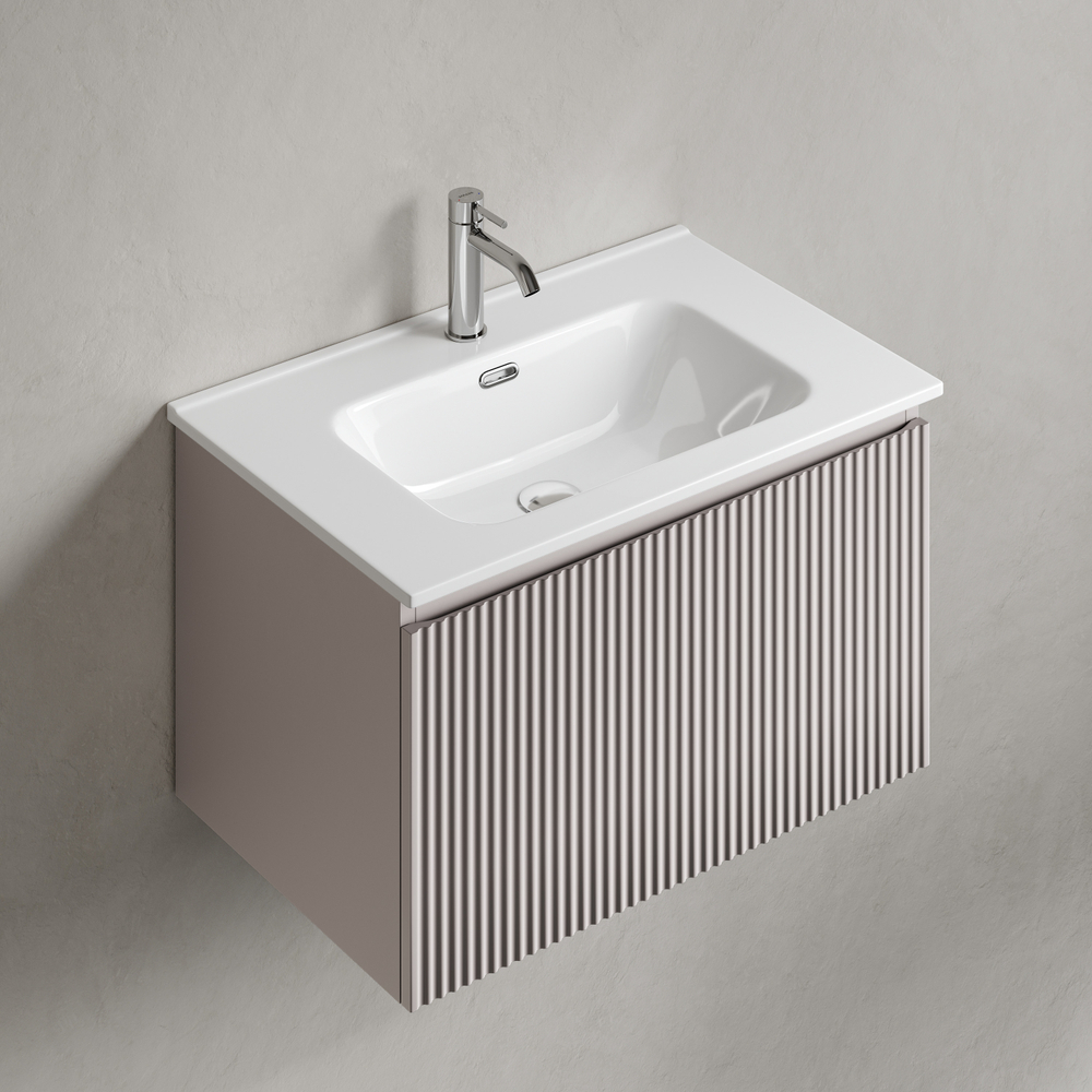 Тумба подвесная SANCOS Snob R 1.0 690х445х406, c одним ящиком оснащенным доводчиками Doha Soft, арт. SNR1.070SM