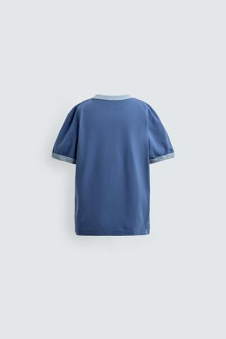 ZARA X DISNEY ФУТБОЛКА С ГРАФИЧЕСКИМ ПРИНТОМ, СИНИЙ