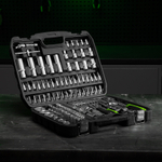 Набор инструмента, 1/2", 1/4", пластиковый кейс,94 предмета Сибртех