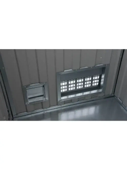 Контейнер для генератора шумопоглощающий T-Blok "Энерго" с теплым полом, терморегулятором, с вентилятором 1000 м3/ч коричневый/ Кожух для генератора